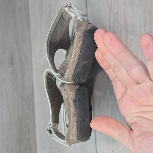 Orthoheel By Vionic Women Molly Leather Textured Sandals Slide Shoes Sz 8 - Picture 6 of 12